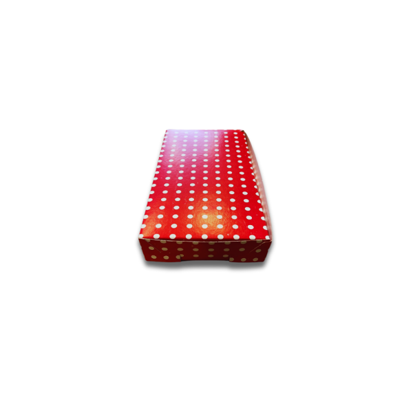 PUANTİYELİ FOLYOLU KURU PASTA KUTUSU 250 GR ( 14X12X4 ) CM 100 AD